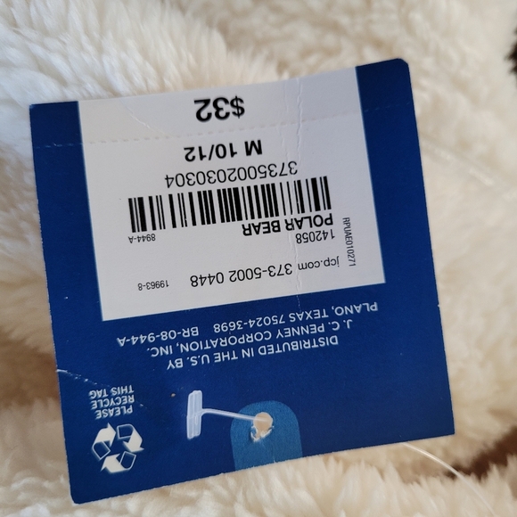 Arizona Jean Co. White Zip Up Hooded Jacket Size Medium 10/12 NEW WITH TAG - Picture 6 of 6